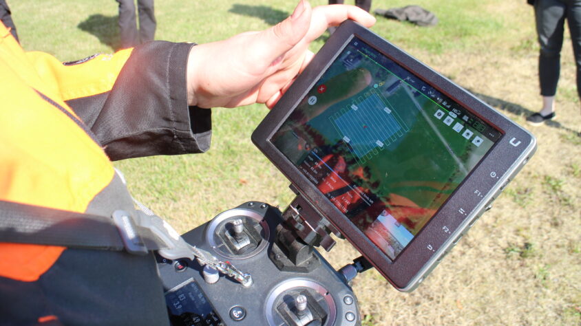 Droonin lennätystä kuva TTS Työtehoseura